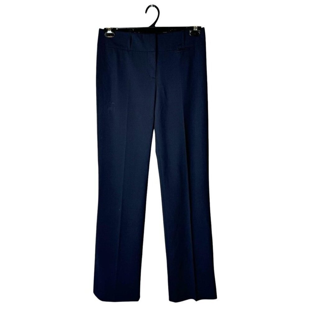 Boss Hugo Boss Pants Women 2 Blue Wool Straight Leg Trousers‎ Career Corpcore